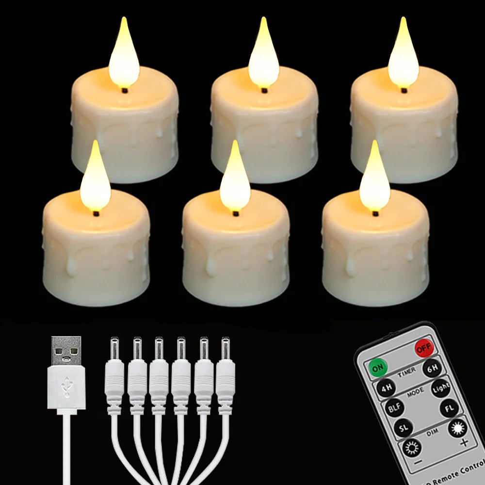 Rechargeable Candle Lamp With Remote Control LED Candles