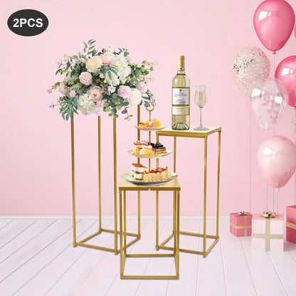 Gold Floral Stands for Wedding