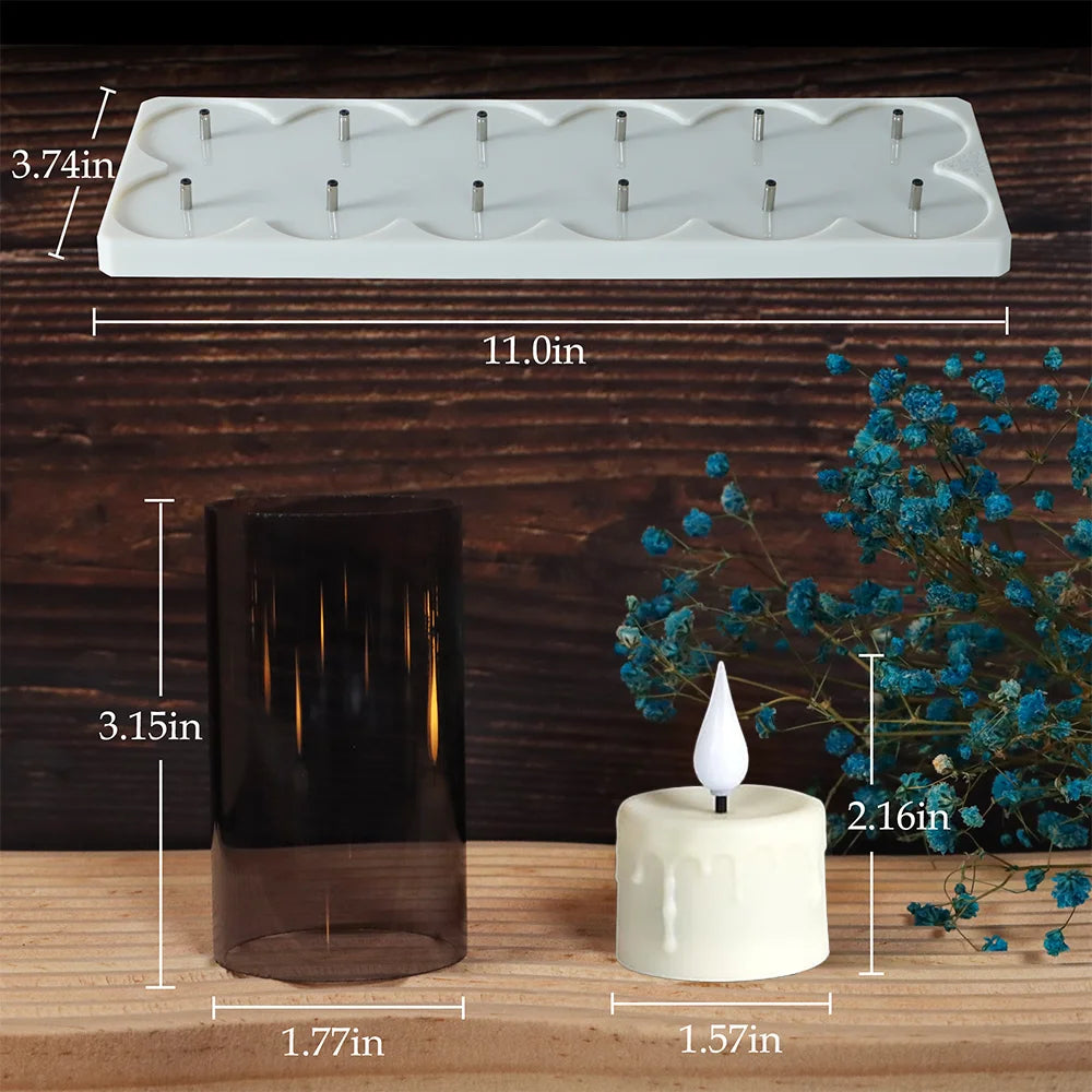 Rechargeable Candle Lamp With Remote Control LED Candles