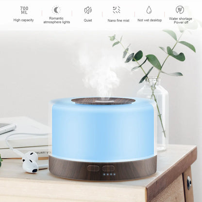 Ultrasonic Essential Oil Diffuser 550ml with 7 colors LED night lights