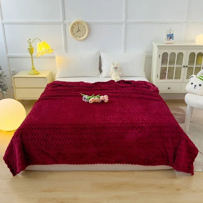 Winter Plaid Blankets for Beds Luxury Warm Sofa Blanket
