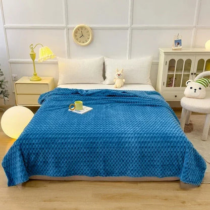 Winter Plaid Blankets for Beds Luxury Warm Sofa Blanket