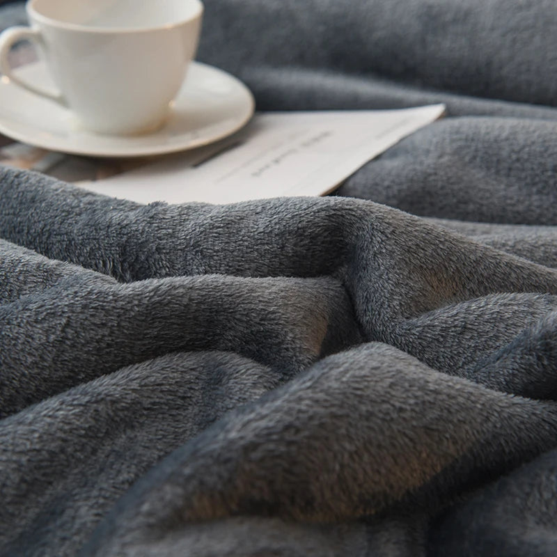 Wool Throw Blanket Keep Warm Winter Bed Blankets