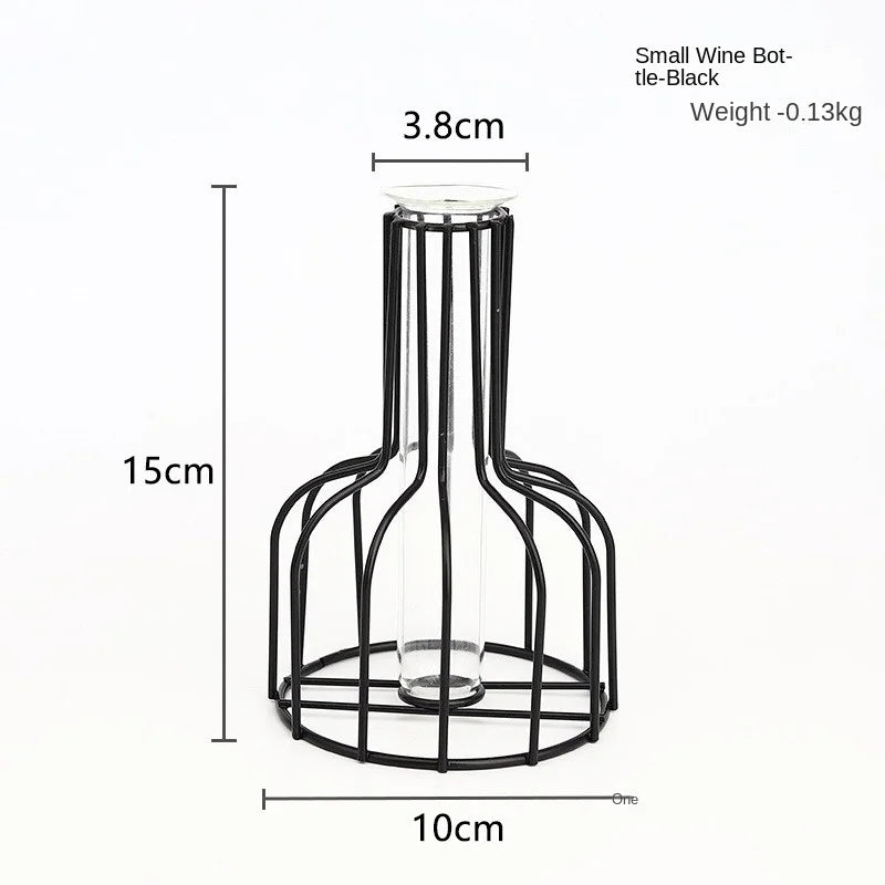 1pc Iron Art Hollow Out Golden Vase Creative