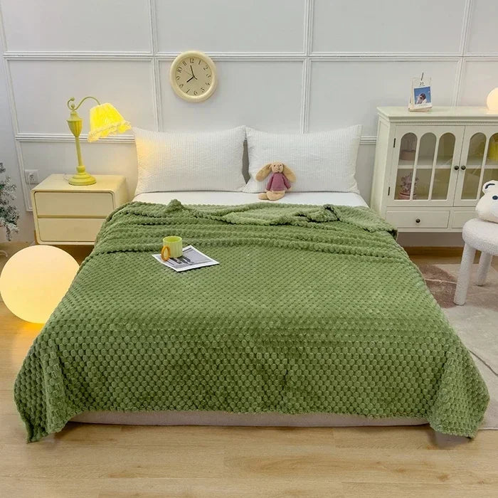 Winter Plaid Blankets for Beds Luxury Warm Sofa Blanket