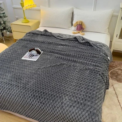Winter Plaid Blankets for Beds Luxury Warm Sofa Blanket