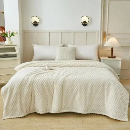 Winter Plaid Blankets for Beds Luxury Warm Sofa Blanket