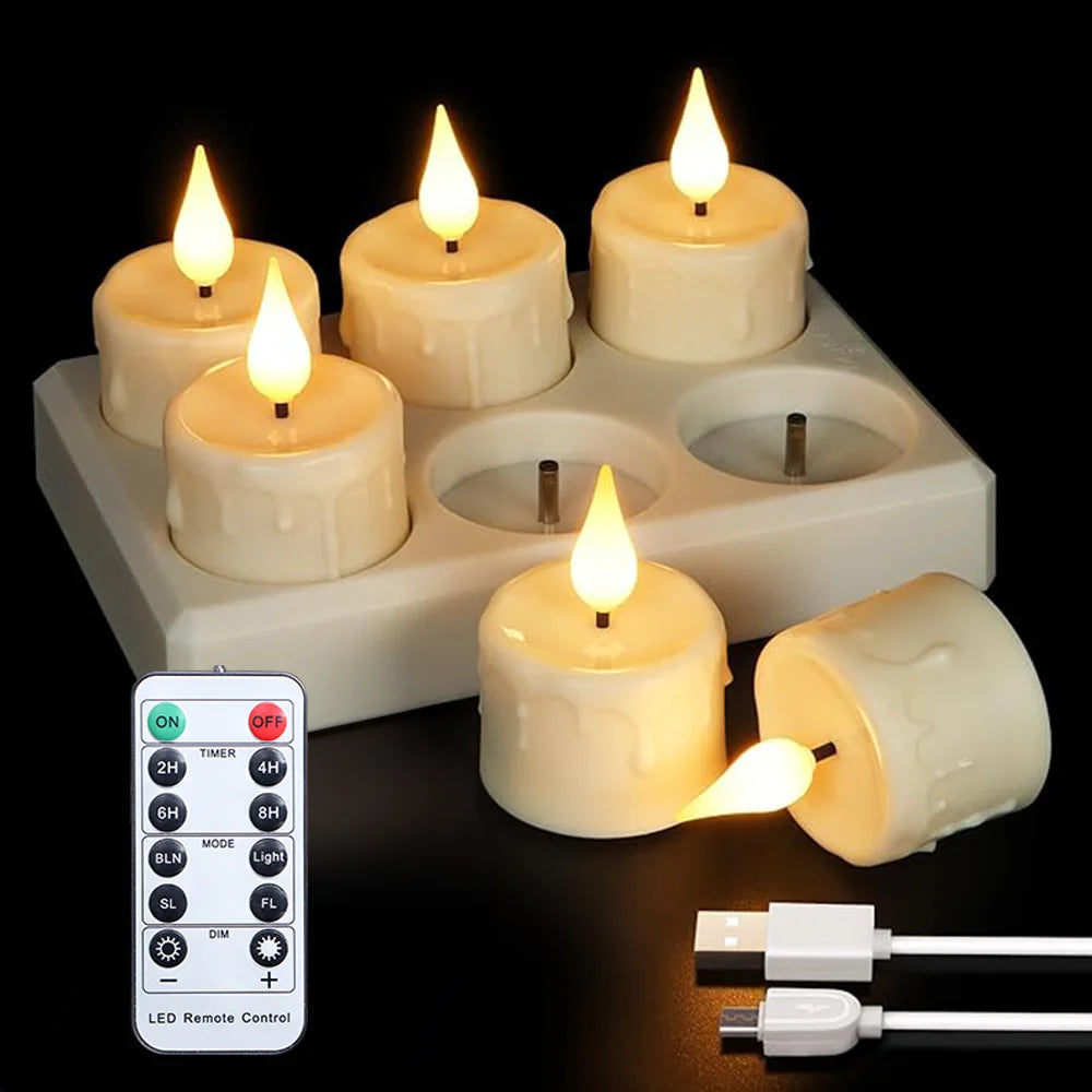 Rechargeable Candle Lamp With Remote Control LED Candles