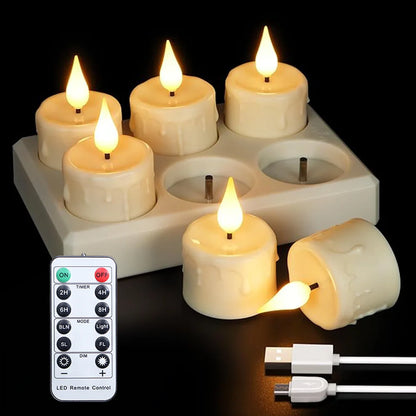 Rechargeable Candle Lamp With Remote Control LED Candles