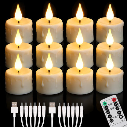Rechargeable Candle Lamp With Remote Control LED Candles