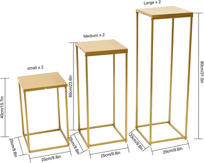 Gold Floral Stands for Wedding