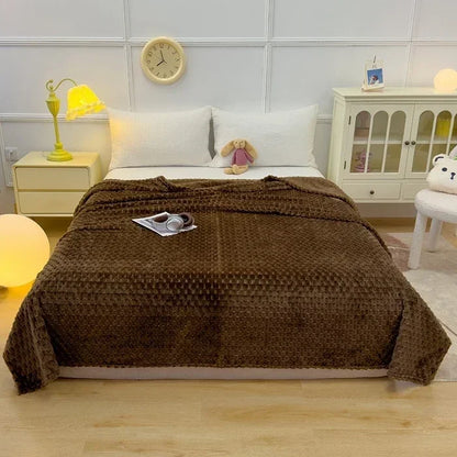 Winter Plaid Blankets for Beds Luxury Warm Sofa Blanket