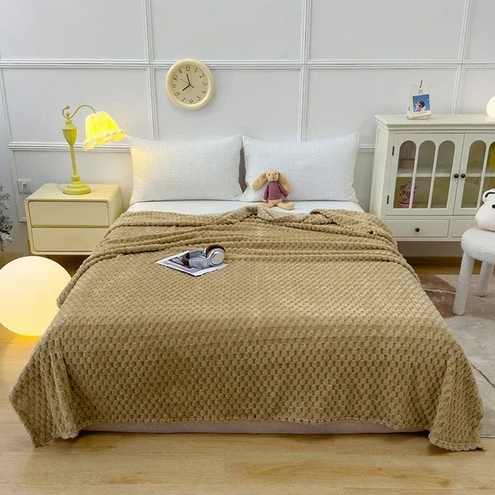 Winter Plaid Blankets for Beds Luxury Warm Sofa Blanket