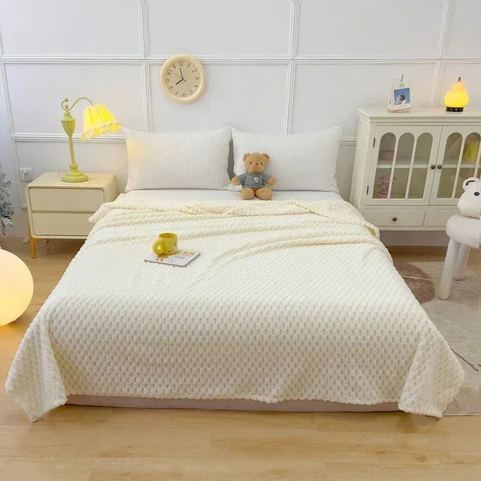 Winter Plaid Blankets for Beds Luxury Warm Sofa Blanket