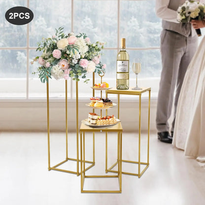 Gold Floral Stands for Wedding